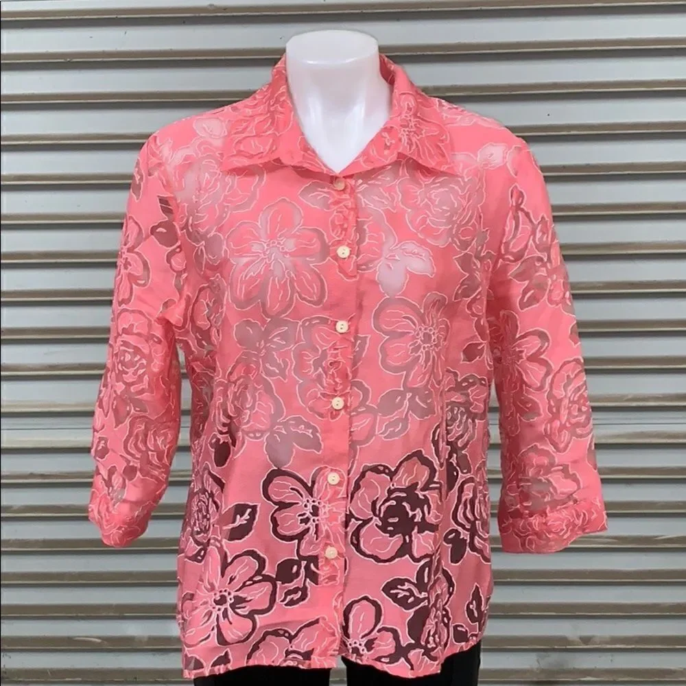🛍️Elements size large blouse flowers